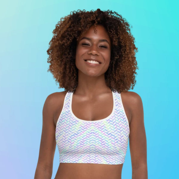 Happy Jungle Nº7 - High Impact Racerback Padded Sports Bra – Zayra Mo